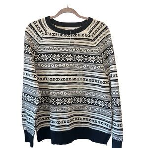 Black and White Patterned Old Navy Women’s Sweater New with Tags